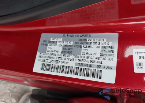 2017 Mazda Cx-5 Touring из США, поврежденный, VIN JM3KFBCL8H0189301